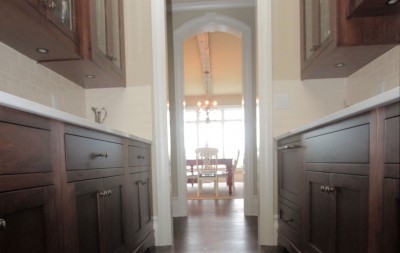 custom butlers pantry in french country style home