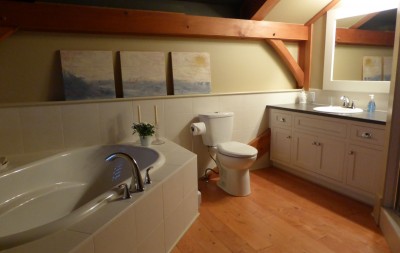 timber frame home bathroom cabinets
