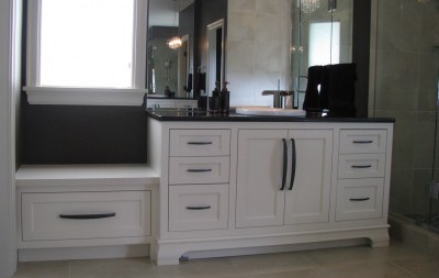 his ensuite cabinet