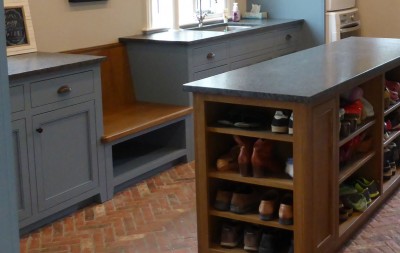 built in mudroom bench 1